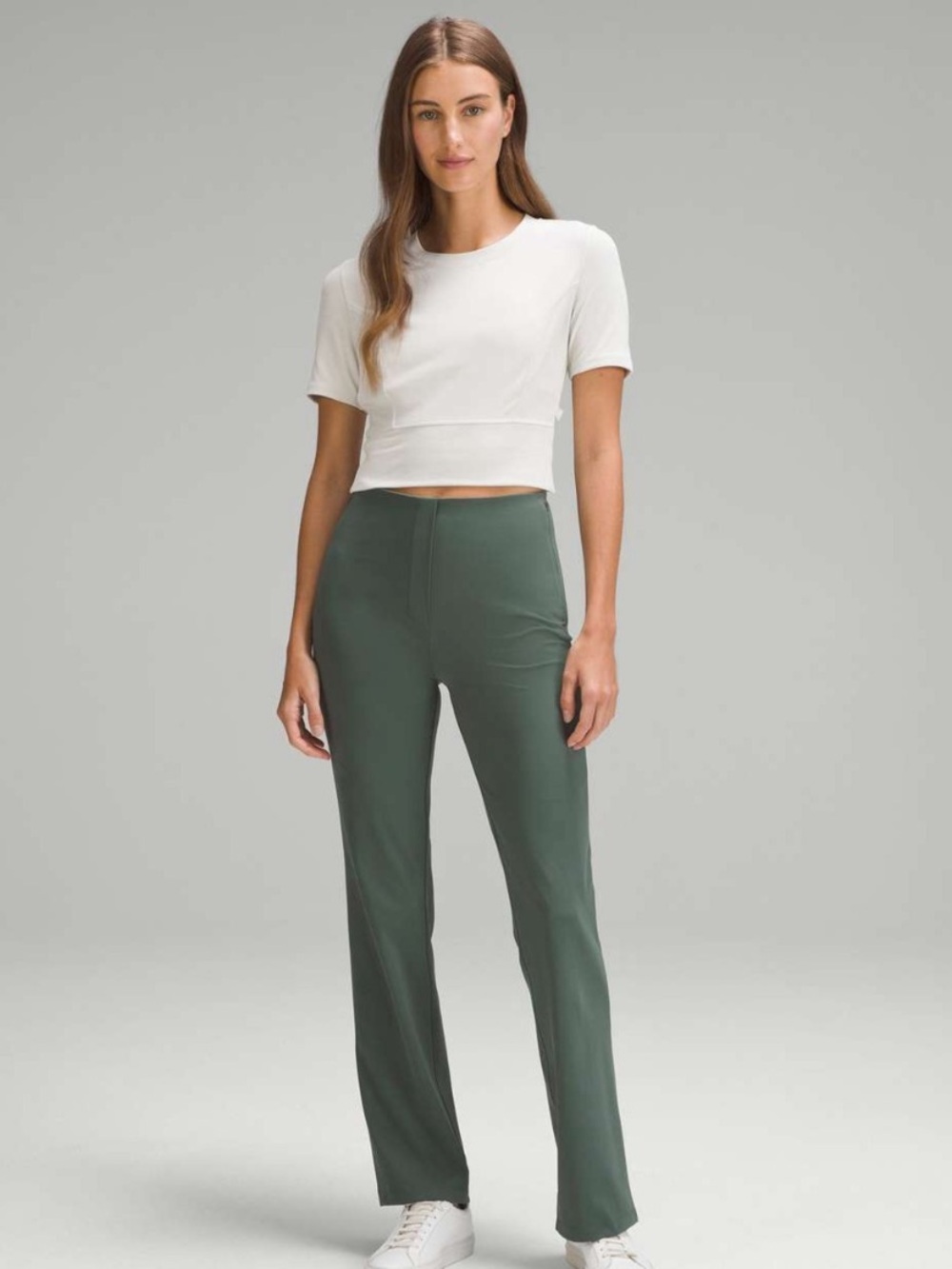 NWT Lululemon Smooth Fit Pull-On High Rise Pant in Dark Forest size 12